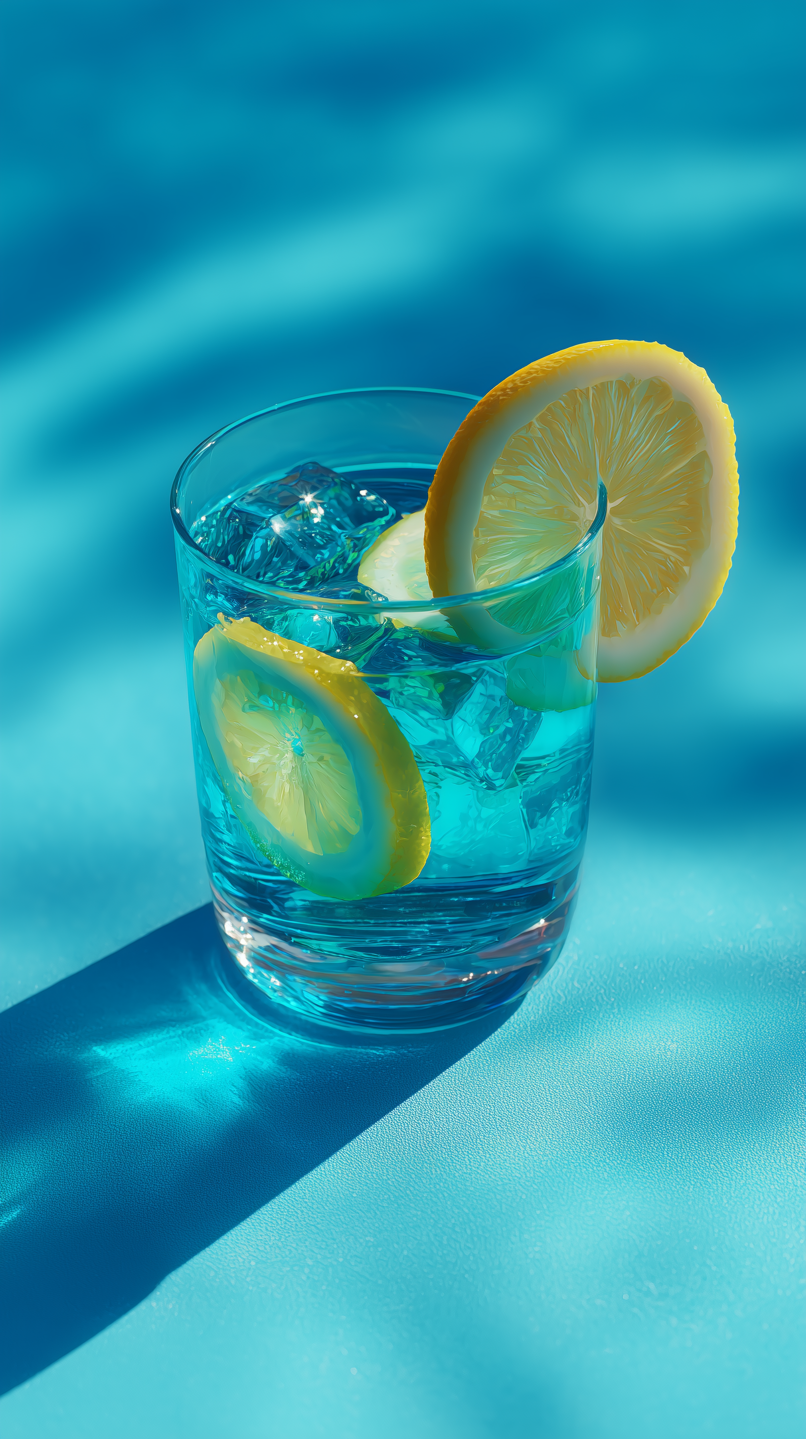 AI generated: Midjourney prompt: photography, blue, summer, one cool blue lemonaid ... (Midjourney - Photography)