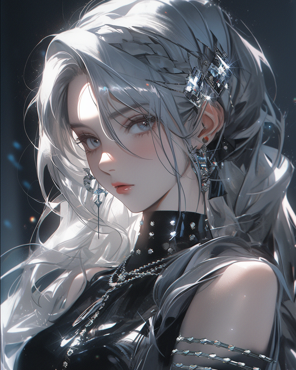 Midjourney prompt: ko rin's new book in a silver, in the style of fut... - Midjourney