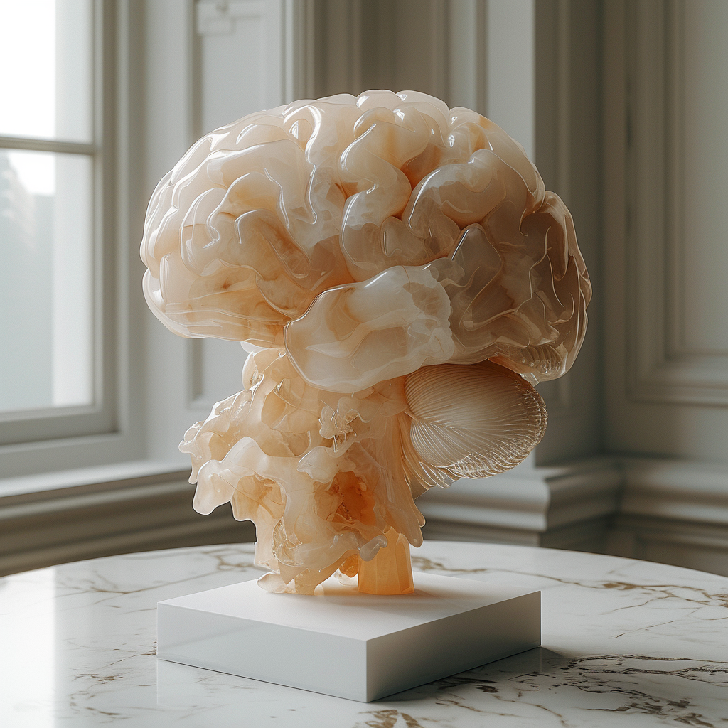 AI generated: Midjourney prompt: opalescence technical digital design, a human orga... (Midjourney - 3d Renders)