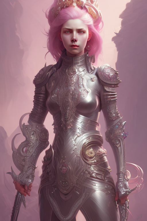 AI generated: Openjourney prompt: Full height Portrait of female (villain), centered... (Openjourney - Character Design)