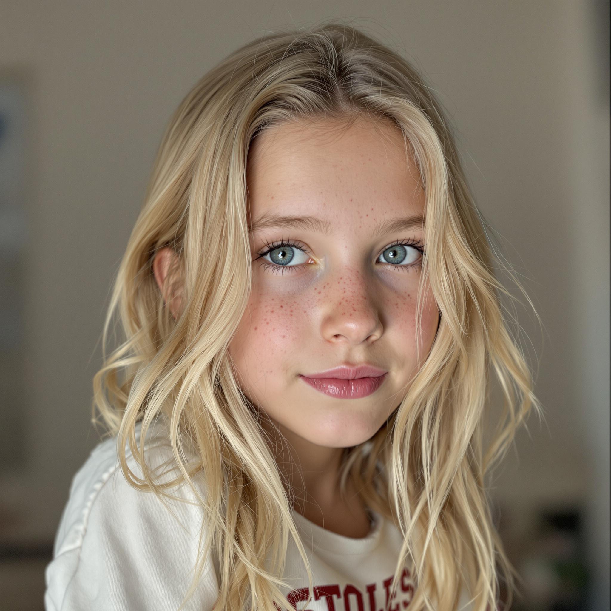 FLUX prompt: 10 years old caucasian girl, blonde, really pretty... - FLUX