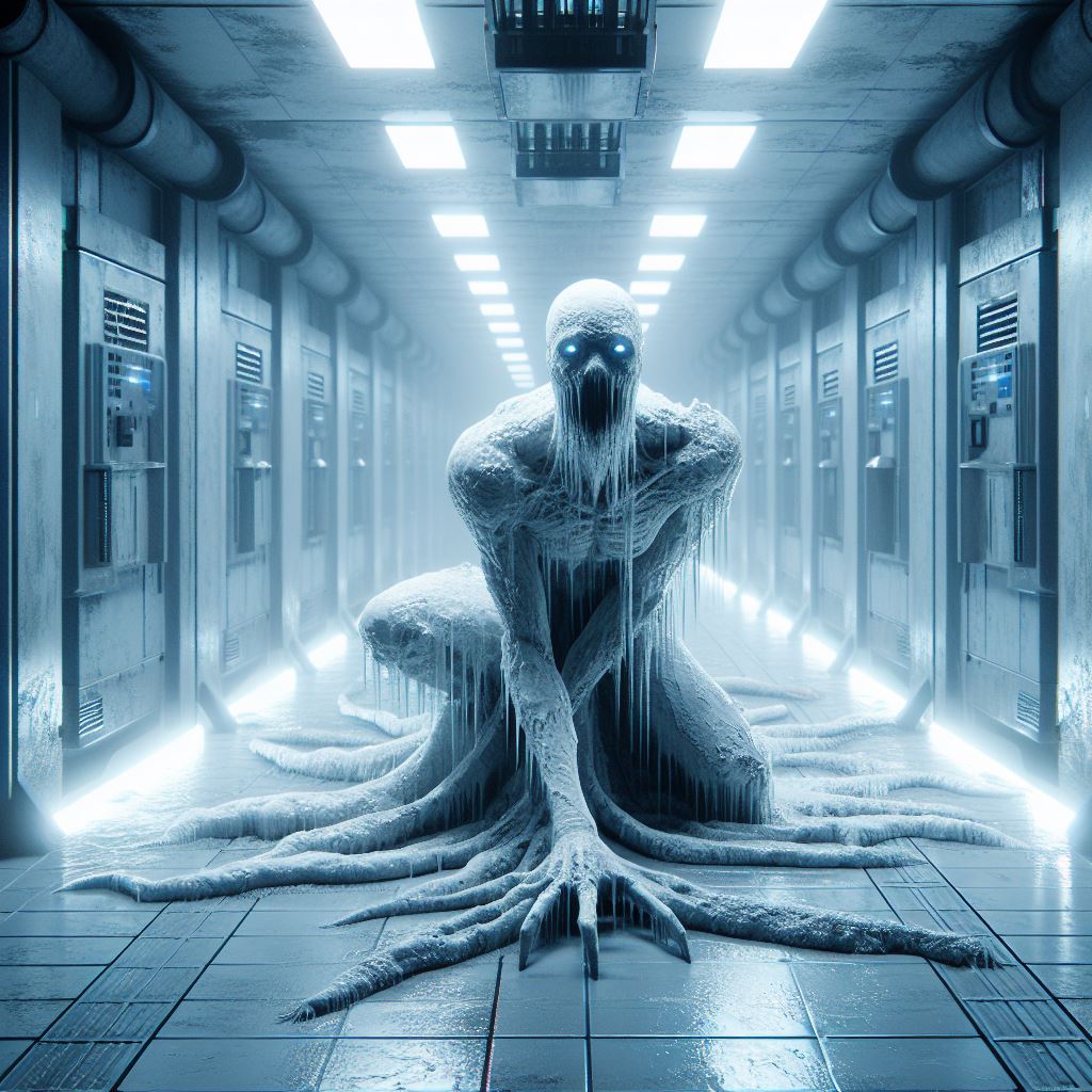 صورة مولدة بالذكاء الاصطناعي: DALL·E prompt: a nightmarish 3D rendering featuring Glitched Fred... (نموذج DALL·E - 3d Renders)