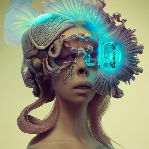 Stable Diffusion prompt: Goddess close-up portrait ribcag...
