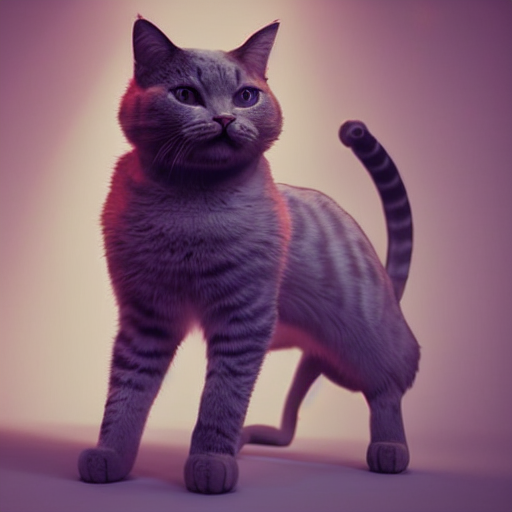 Stable Diffusion prompt: a cat with the body of a cat and...