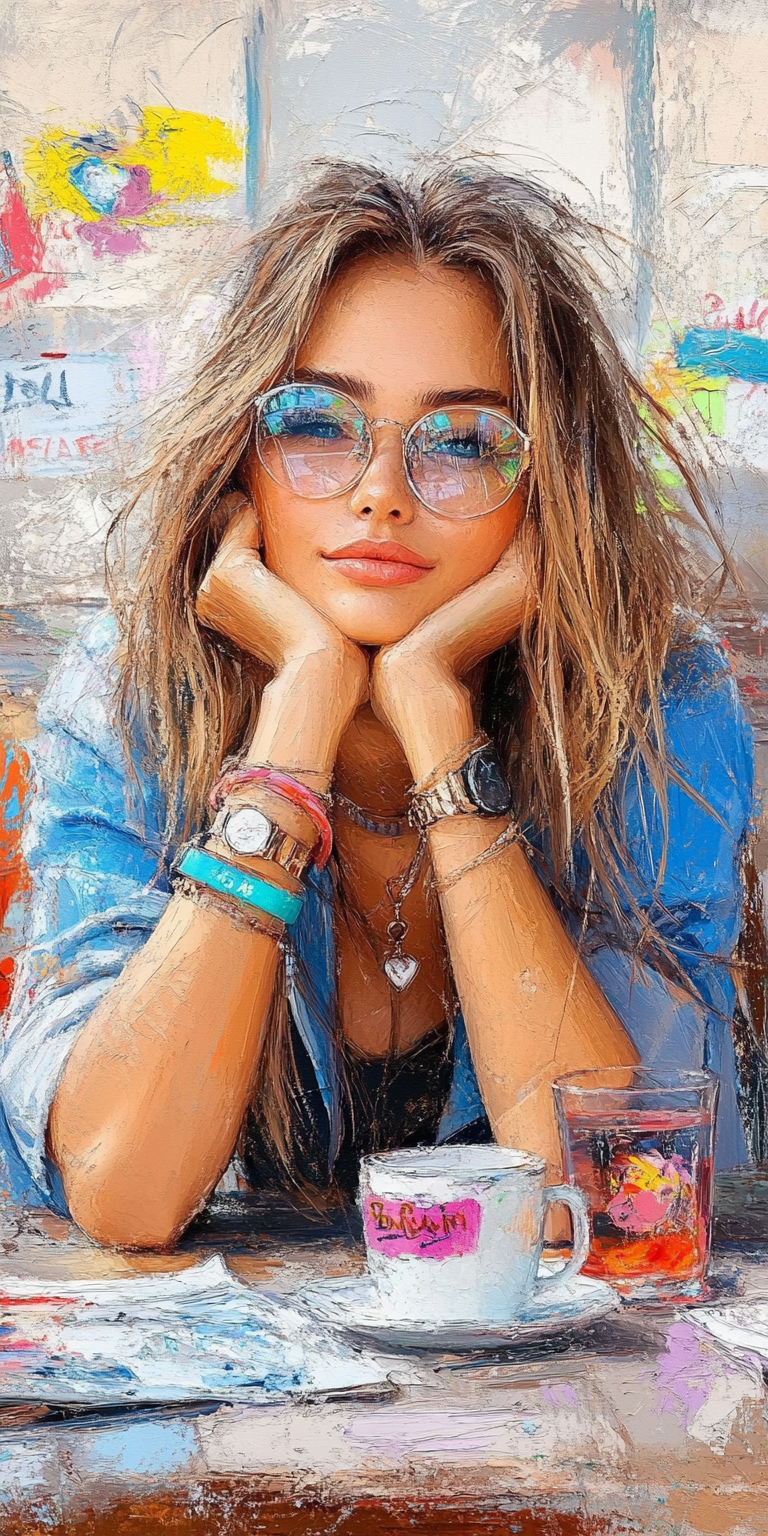 Midjourney prompt: an impressionist painting of a woman, beauty --cha... - Midjourney