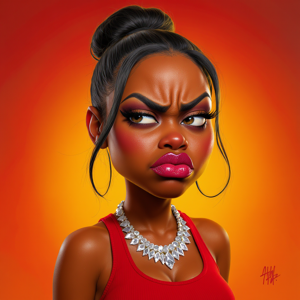FLUX prompt: Create a 3D render of a funny caricature featuring... - FLUX