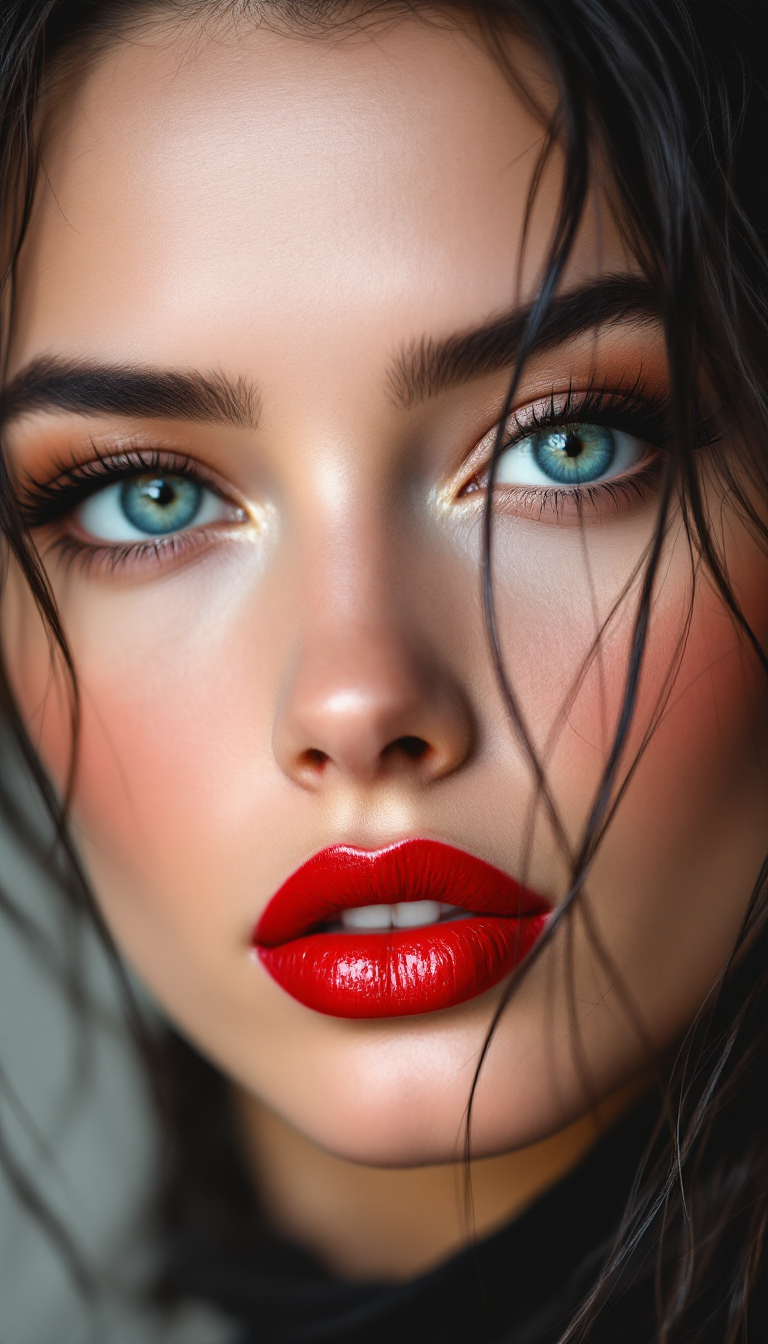 AI generated: FLUX prompt: Hyper-realistic close-up portrait of a stunning wo... (FLUX - Portraits)
