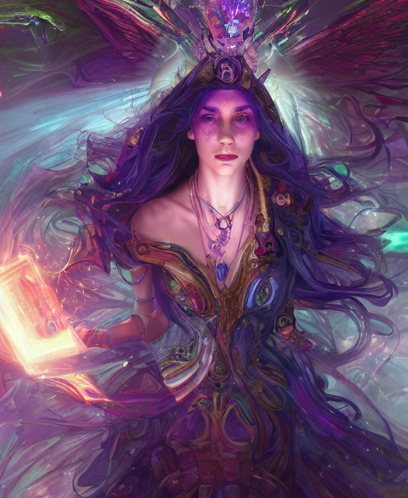 Stable Diffusion prompt: a whirlwind of souls rushing ins...