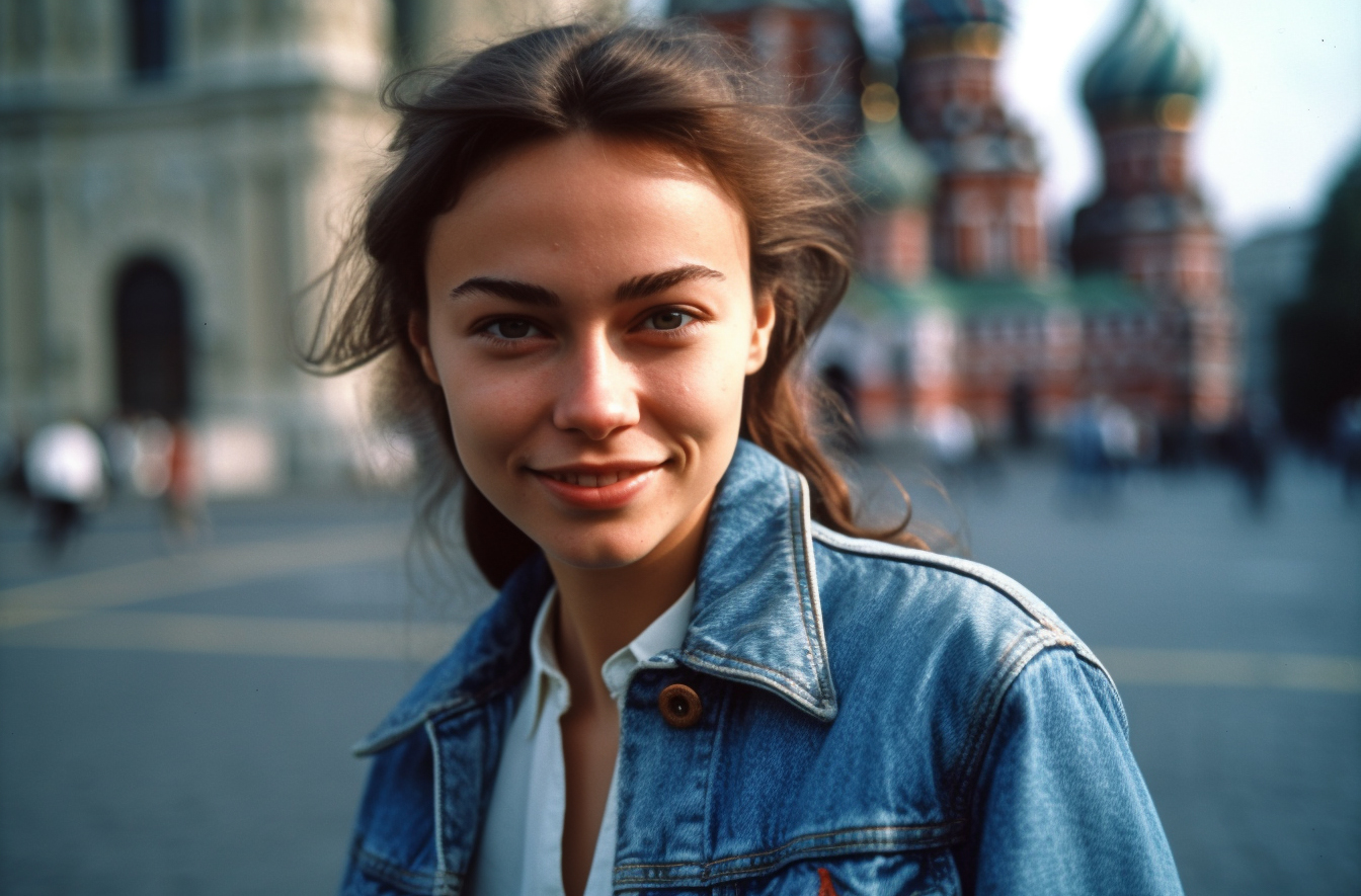 صورة مولدة بالذكاء الاصطناعي: Midjourney prompt: analog style Realistic photograph of one beautiful... (نموذج Midjourney - صور شخصية)