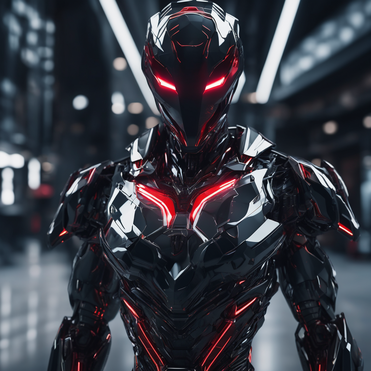 AI generated: Militech Spectre (Stable Diffusion - Portraits)