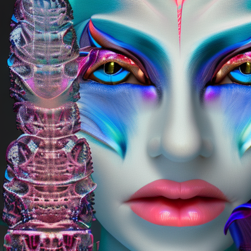 Stable Diffusion prompt: Goddess close-up portrait ribcag...