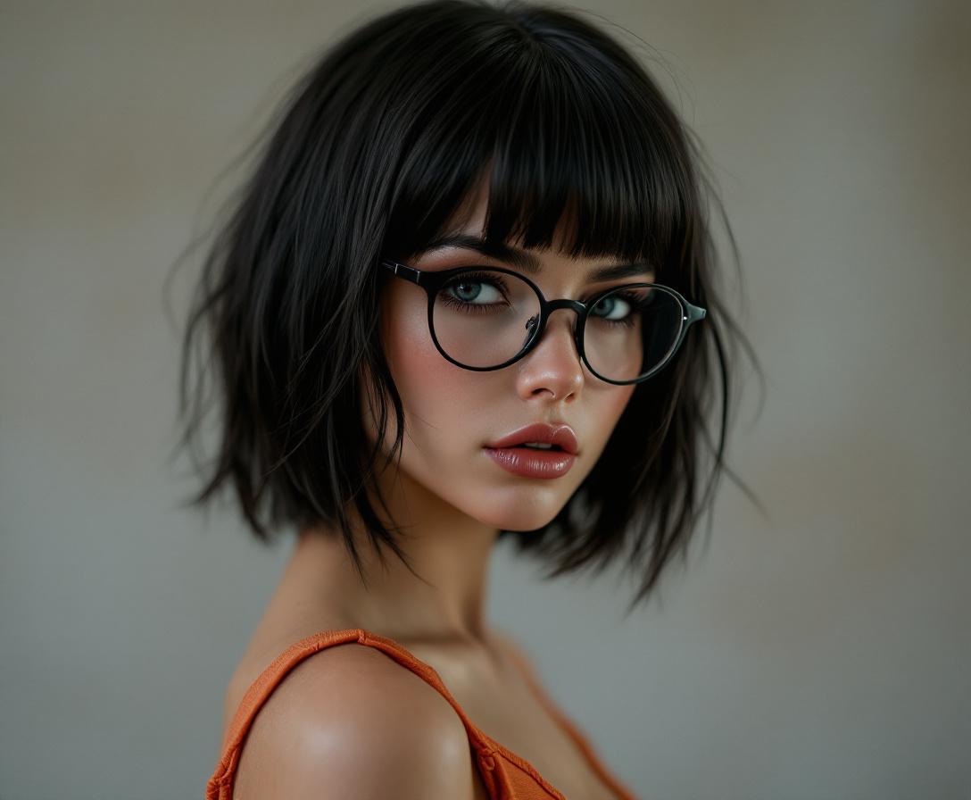 FLUX prompt: Photo of a ultra realistic of velma from scooby-do... - FLUX