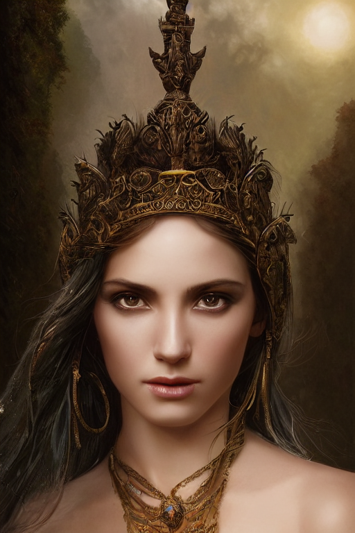 AI generated: Stable Diffusion prompt: a matte painting of an insanely beautiful female g... (Stable Diffusion - Portraits)