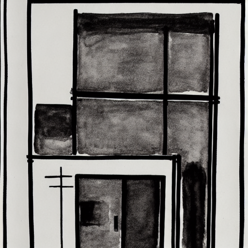 Stable Diffusion prompt: minimalist abstract, black and w...