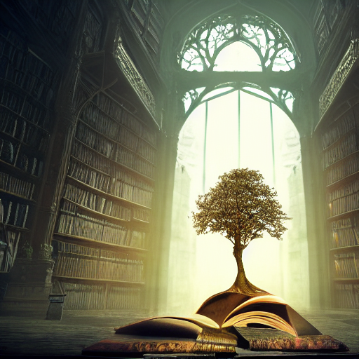 Stable Diffusion prompt: a beautiful giant tree growing i...