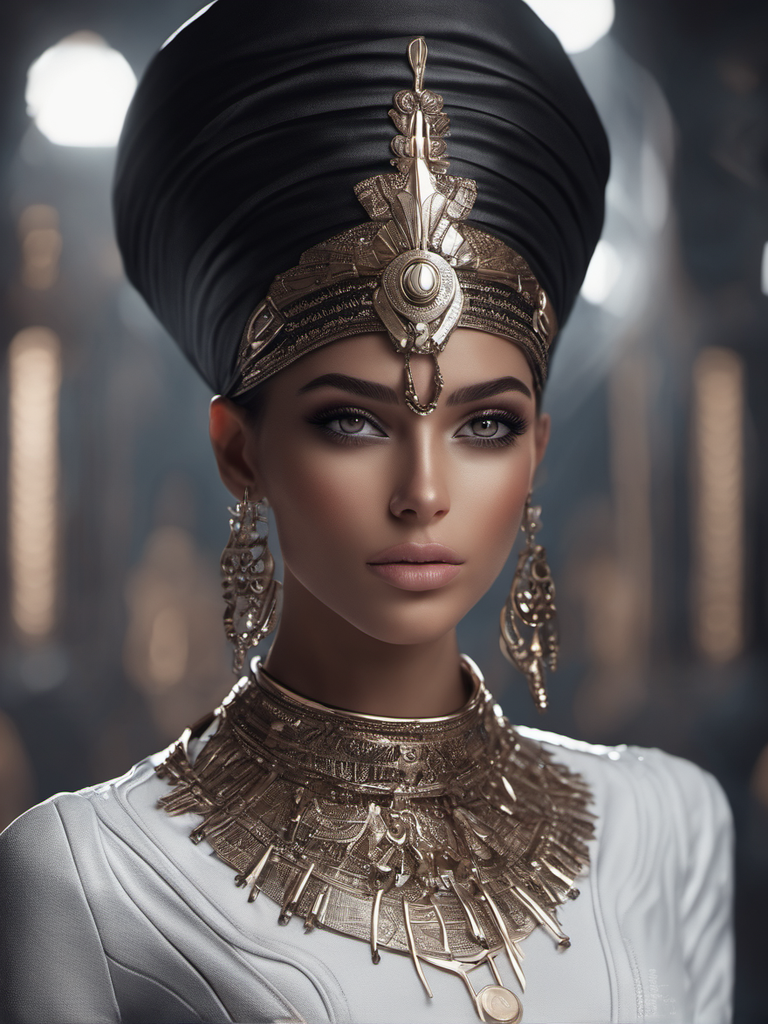 AI generated: Stable Diffusion prompt: a full body shot of a fashion model from Egypt, pe... (Stable Diffusion - Concept Art)