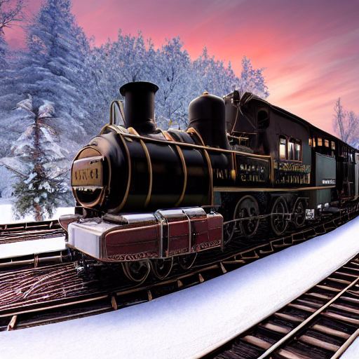 Stable Diffusion prompt: steam train driving through the ...