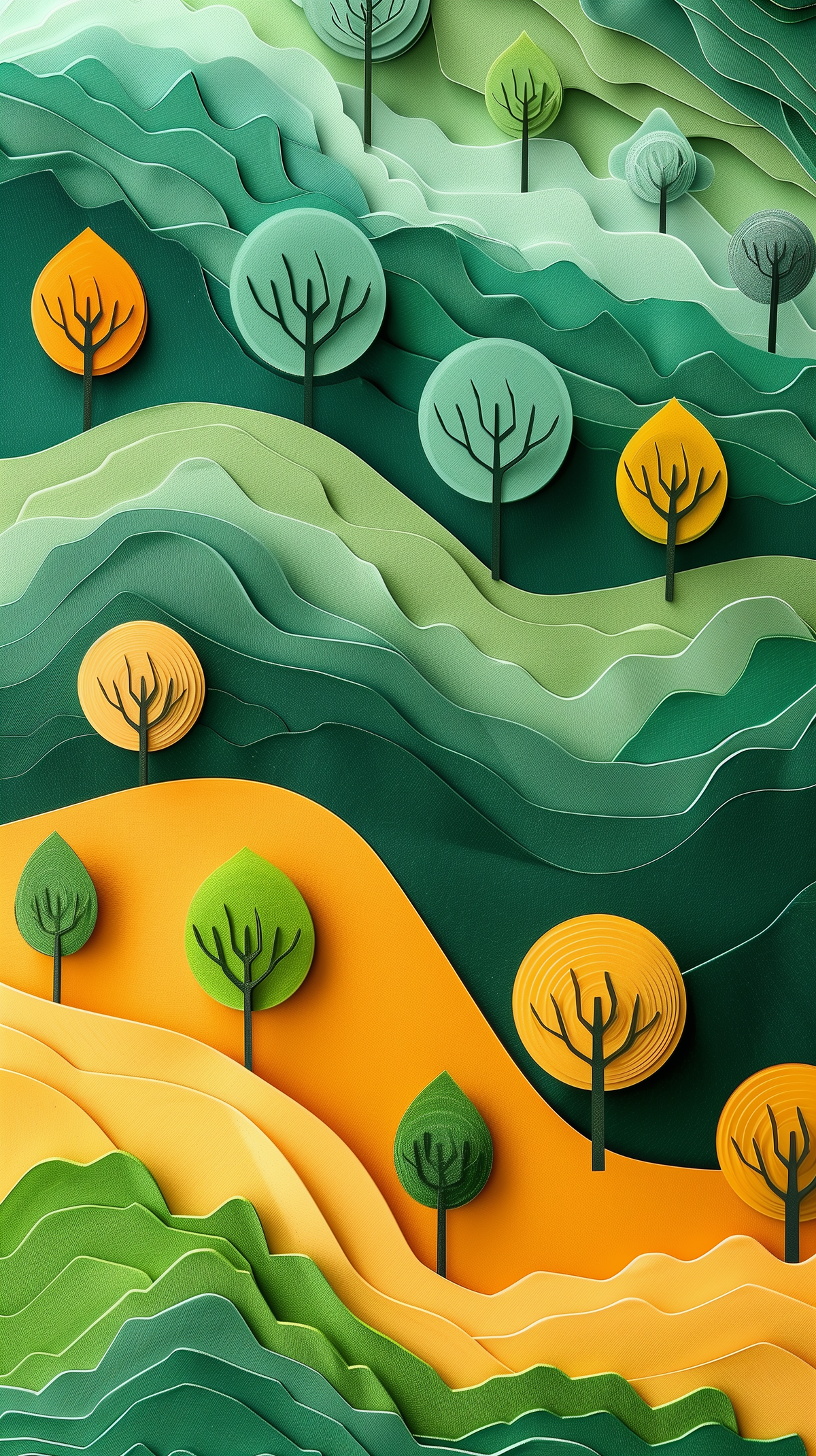 AI generated: Midjourney prompt: rendering, forest, paper work style, select a colo... (Midjourney - 3d Renders)