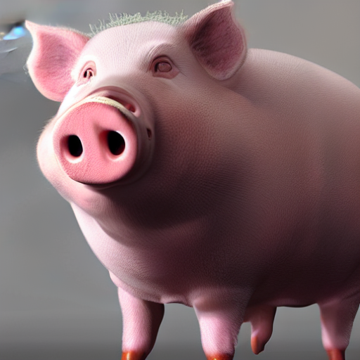 Stable Diffusion prompt: Pig Full Body, Hight Quality,hyp...