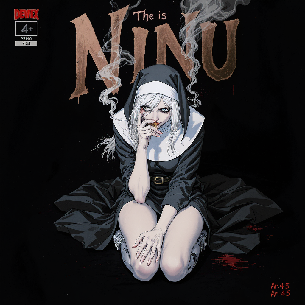 AI generated: FLUX prompt: Comic book cover illustration, full body shot of a... (FLUX - Concept Art)