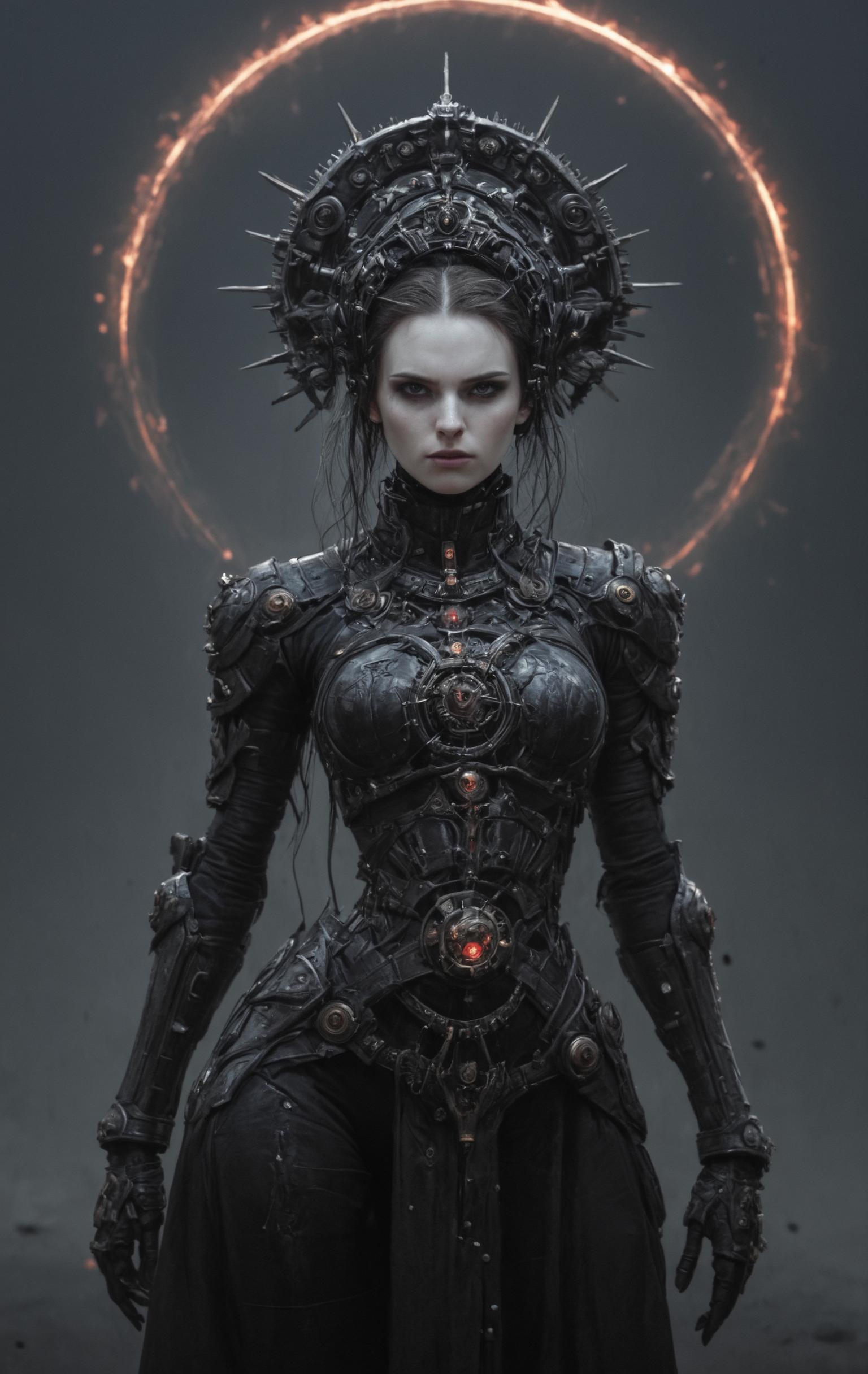 AI generated: Stable Diffusion prompt: Gothic style Gothic style 1woman, (full body image... (Stable Diffusion - Character Design)
