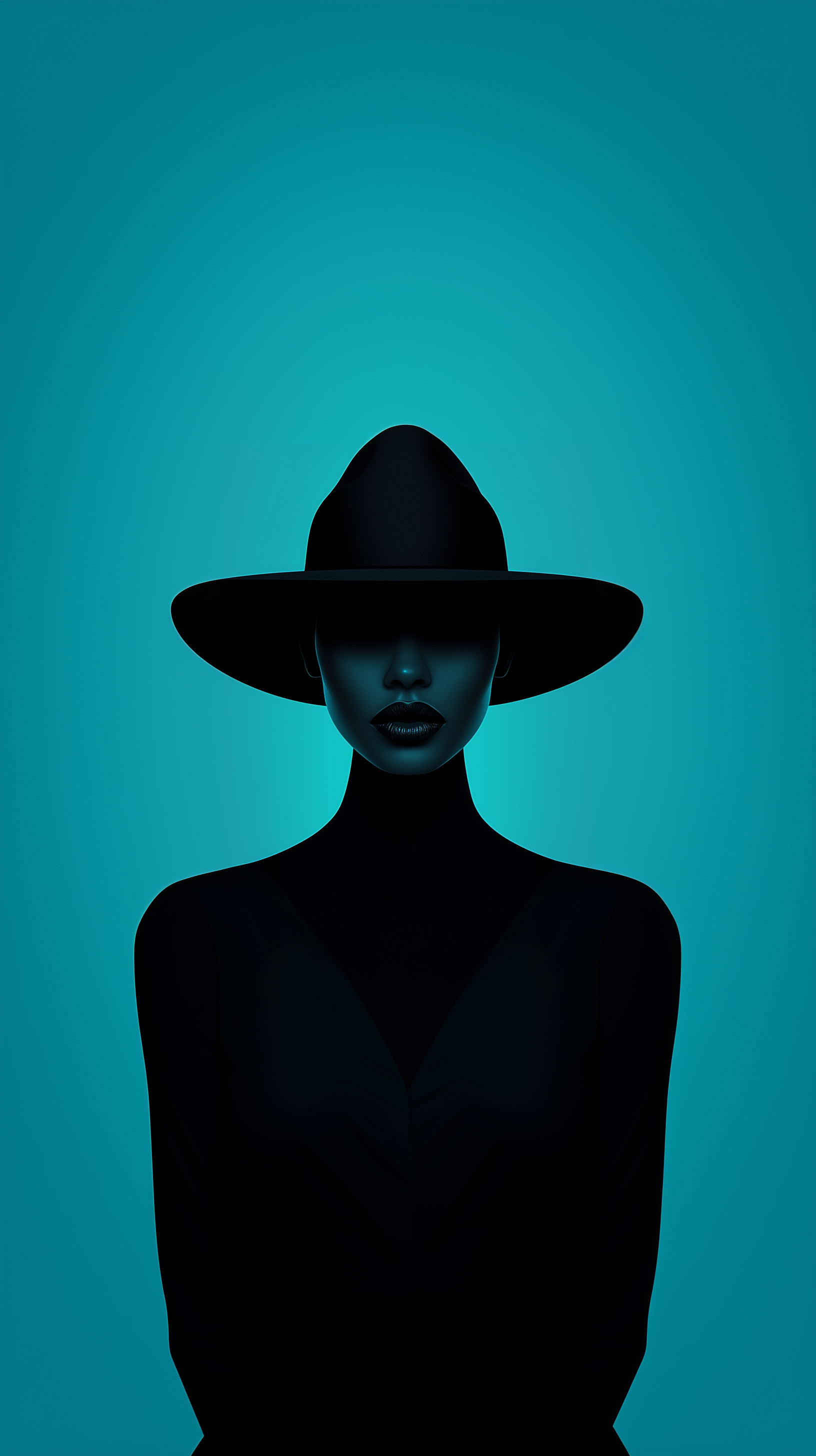 AI generated: Midjourney prompt: illustration, sleek of a female silhouette adorned... (Midjourney - Portraits)
