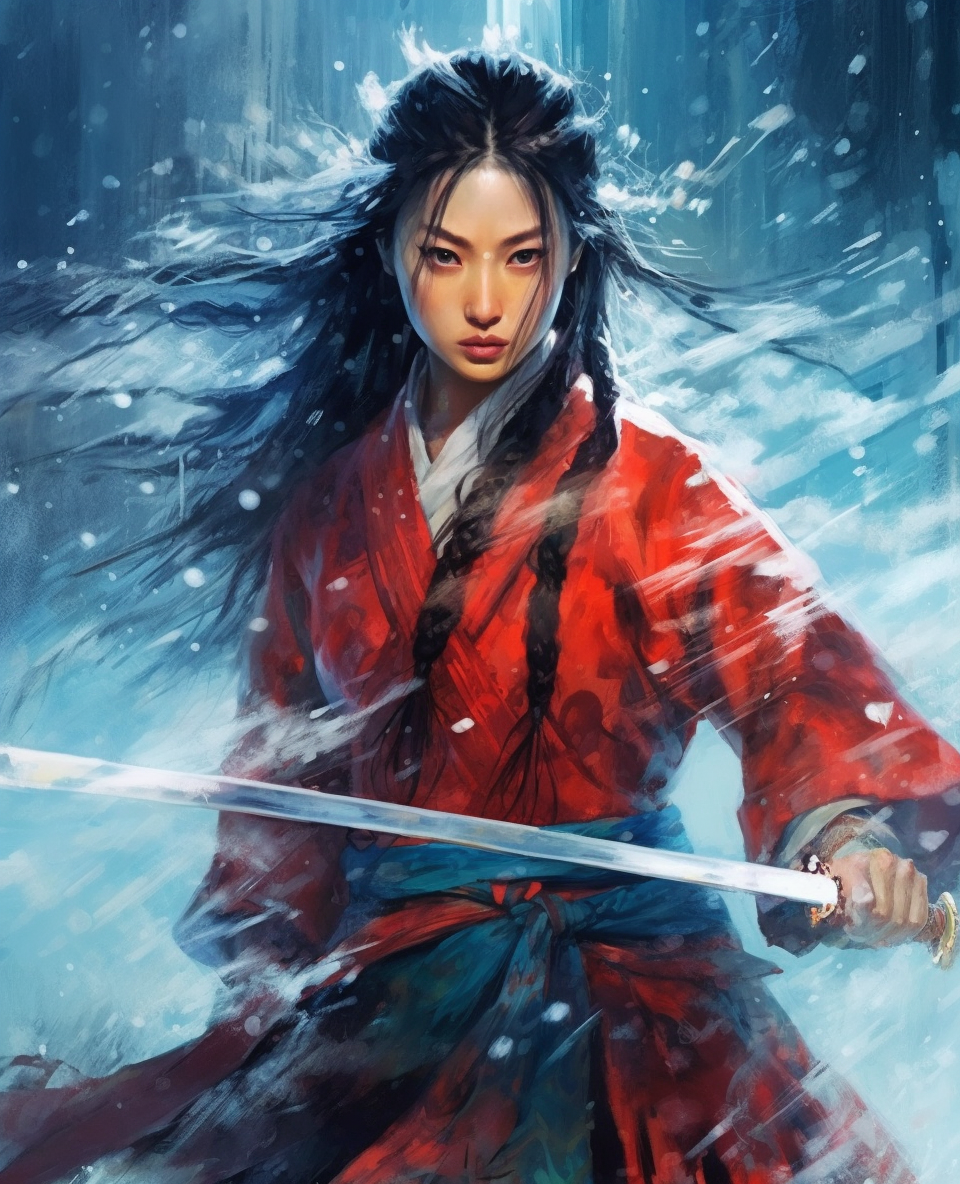 AI generated: Midjourney prompt: a painting of Nak-Su, the beautiful Korean female ... (Midjourney - Concept Art)