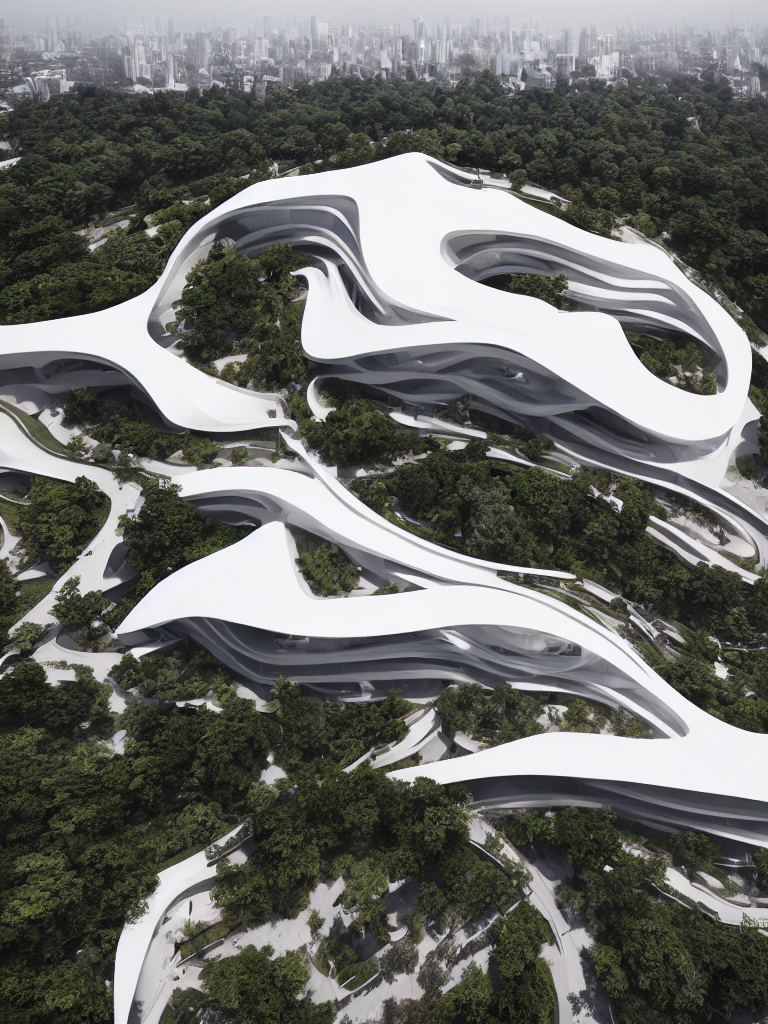 Stable Diffusion prompt: modern architecture, zaha hadid ...