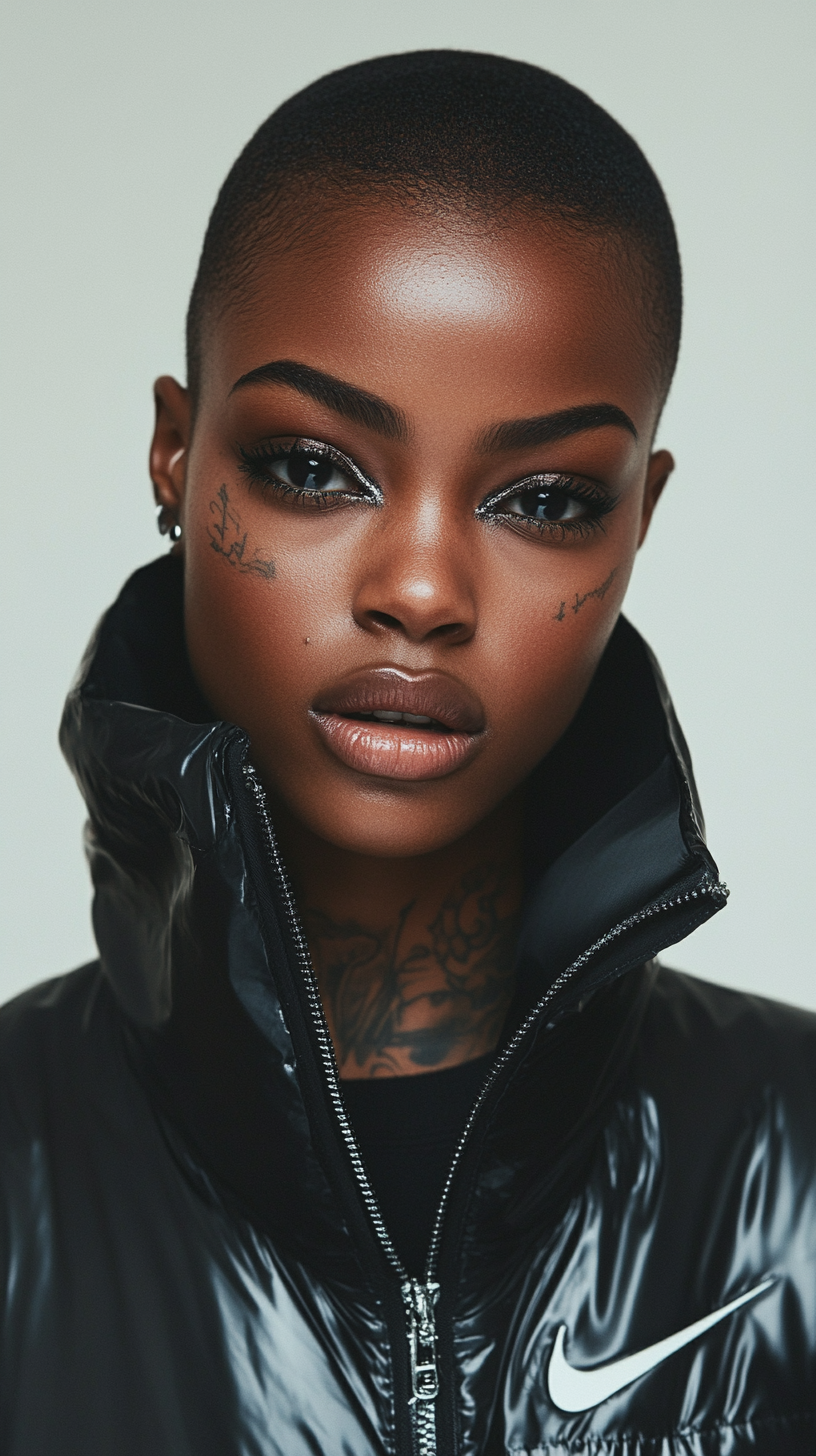 AI generated: Midjourney prompt: Symetrical ultra Closeup of a dope faced tattoed m... (Midjourney - Portraits)