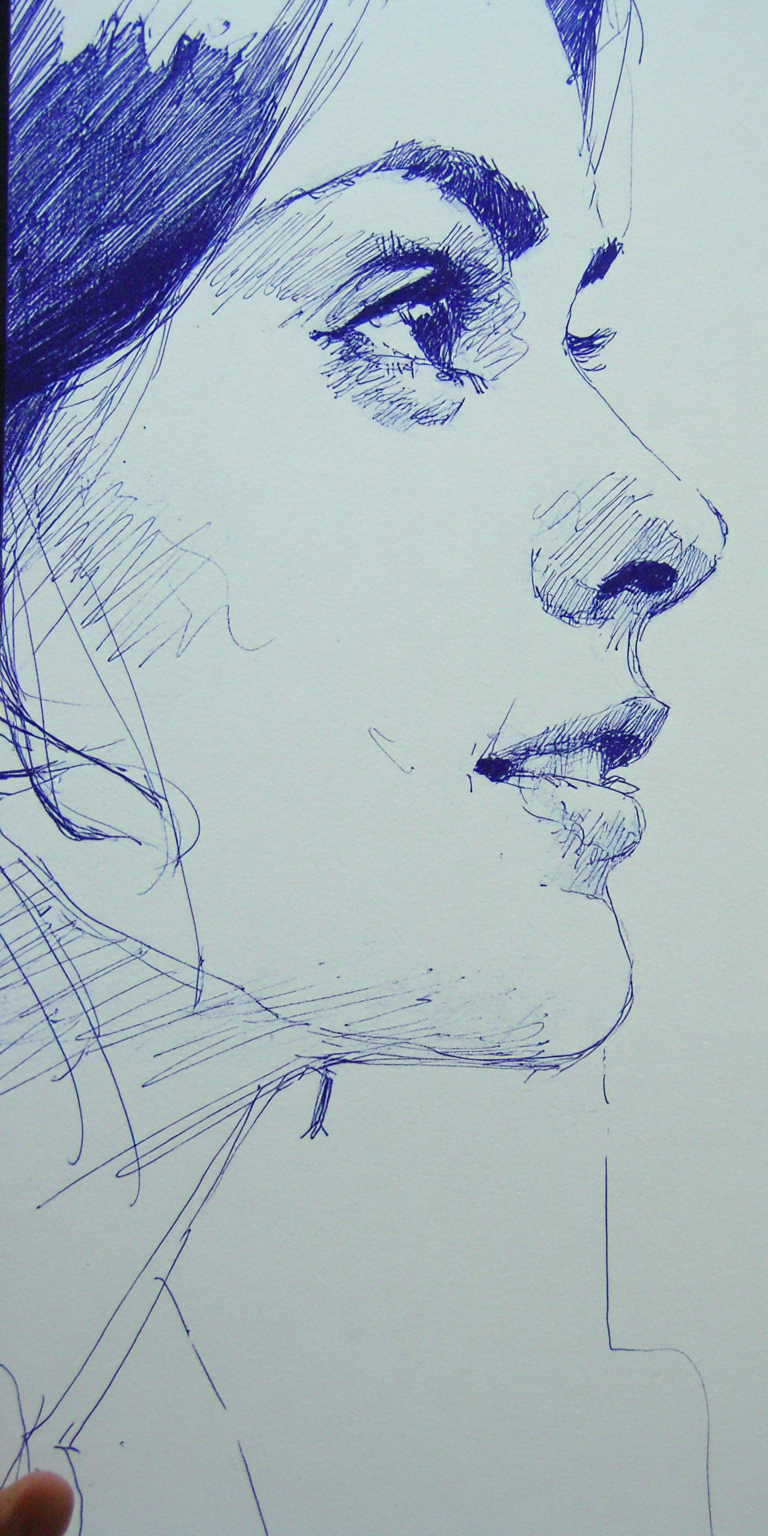AI generated: Midjourney prompt: simple pencil sketch by Odilon Redon, face only, a... (Midjourney - Portraits)