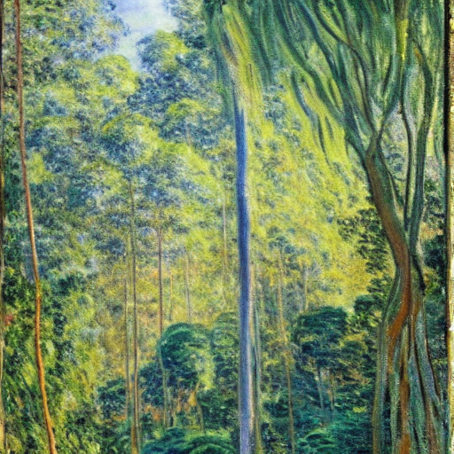 Stable Diffusion prompt: a jungle landscape of a jungle f...