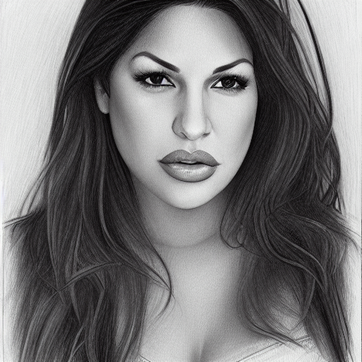 Stable Diffusion prompt: portrait of a mixture of Sara Ra...