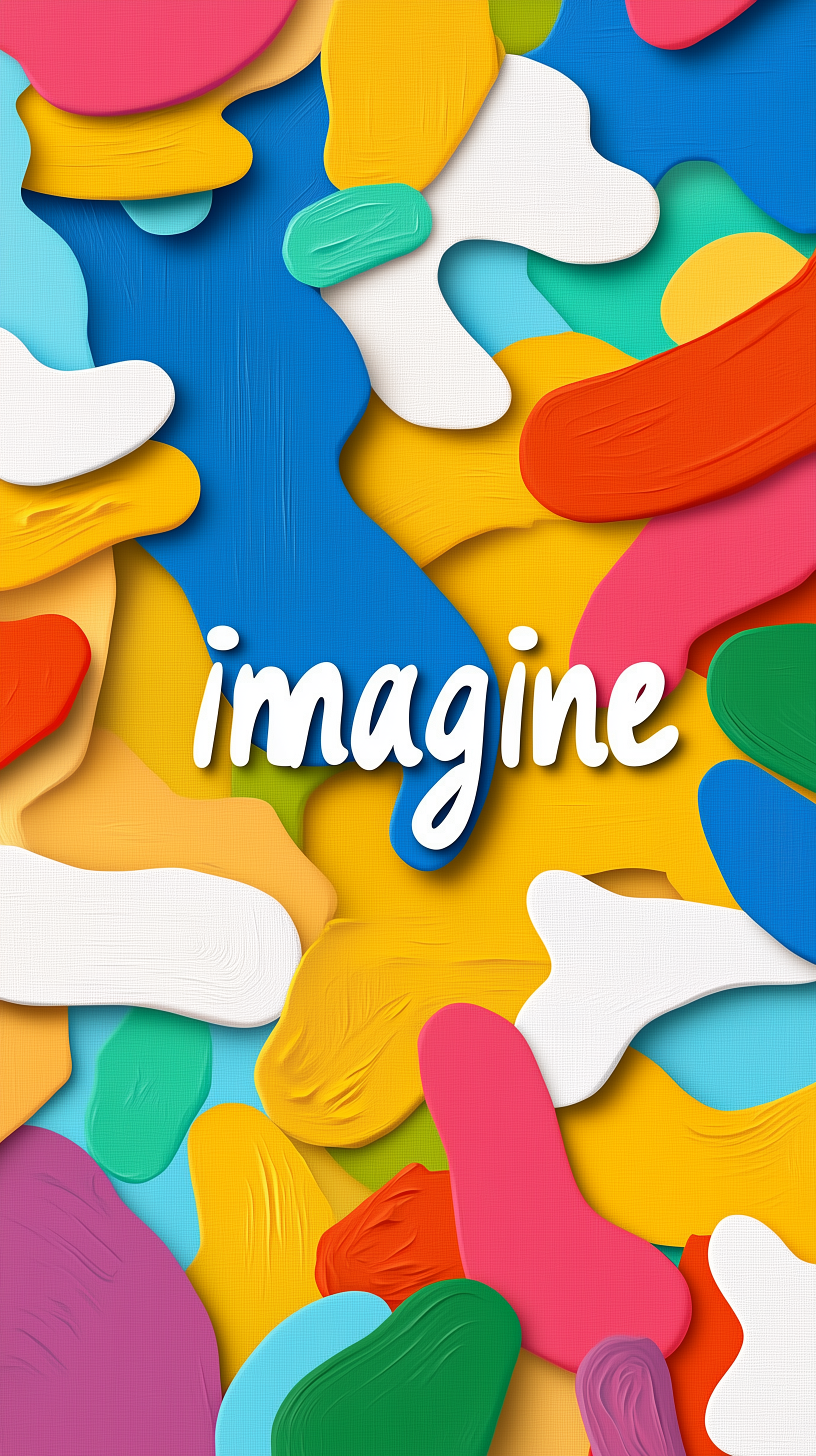 AI generated: Midjourney prompt: lettering "imagine", white color paint, canvas tex... (Midjourney - Logo Icon Design)