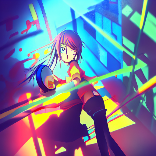 Stable Diffusion prompt: Anime, colourful, 2D, art statio...