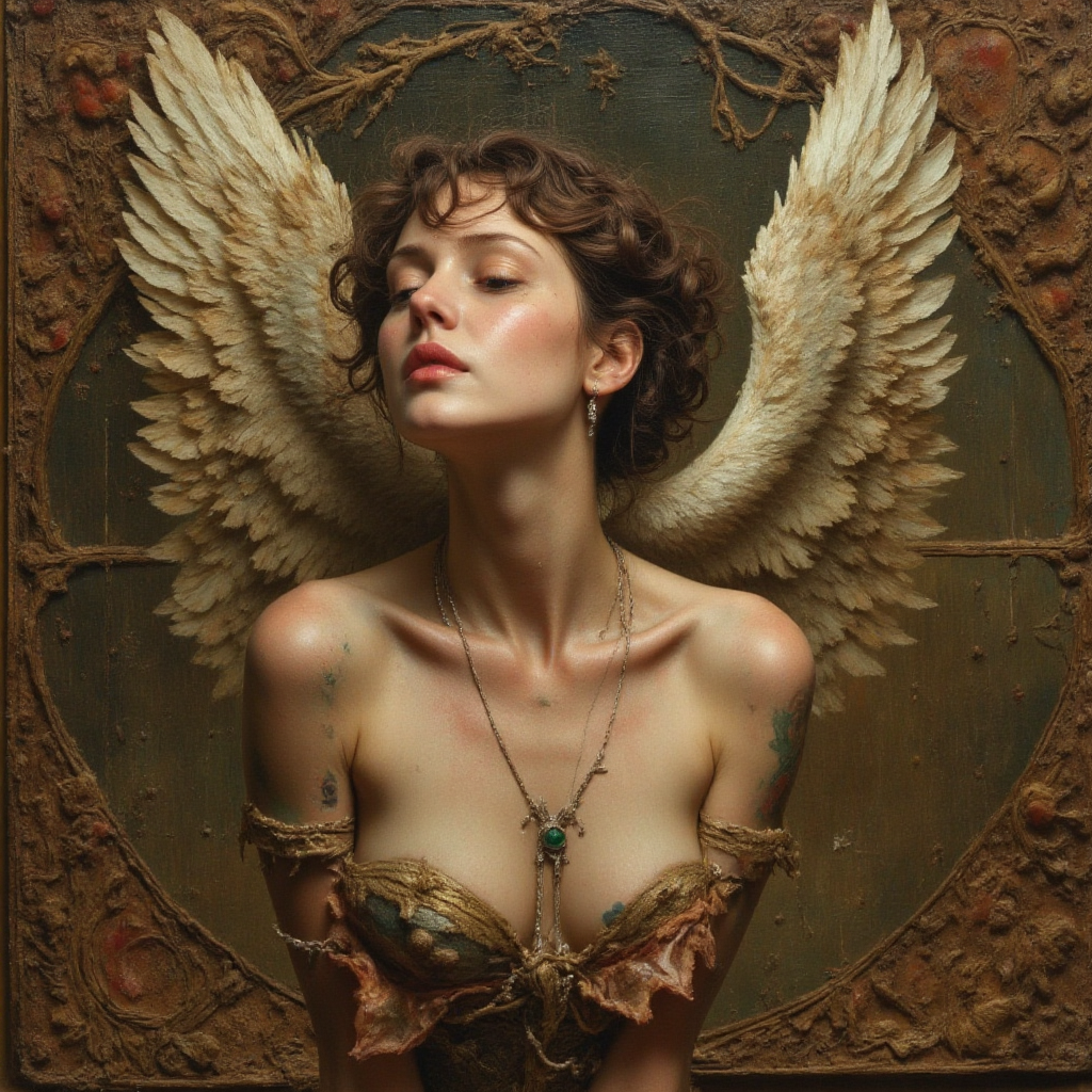 صورة مولدة بالذكاء الاصطناعي: FLUX prompt: Craft an Old Master painting-style image ofI never... (نموذج FLUX - صور شخصية)
