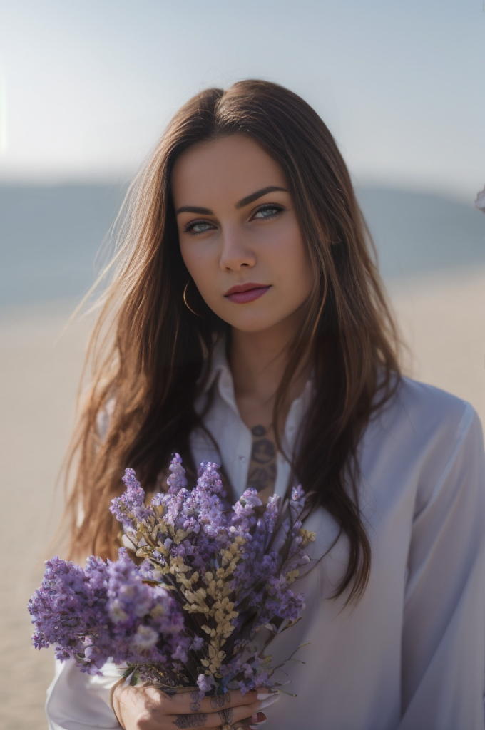 Midjourney prompt: A hyperealistic photograph woman with tattoos pose... - Midjourney