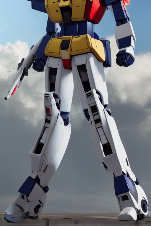 Stable Diffusion prompt: RX 78-2 Gundam Standing, Full bo...