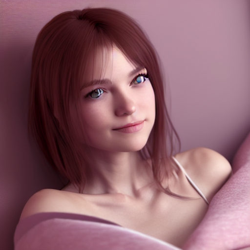 Stable Diffusion prompt: 3 d render of a cute thin young ...
