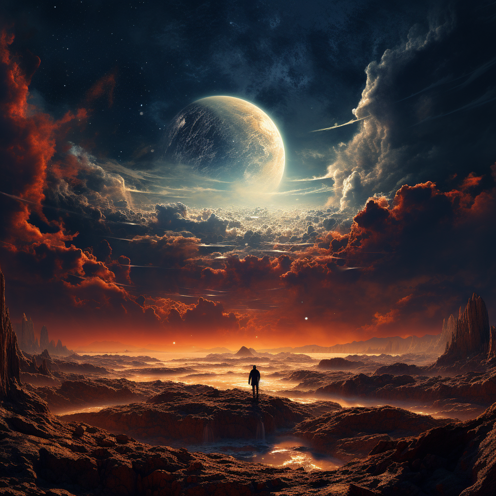 AI generated: Midjourney prompt: Second Earth (Midjourney - Concept Art)