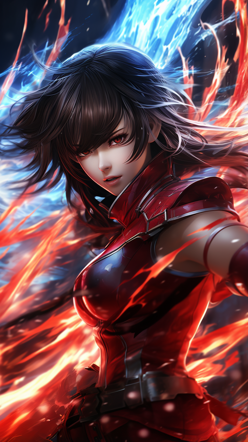 AI generated: Anime female character (Midjourney - Anime)