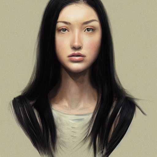 Stable Diffusion prompt: portrait of a young woman by gre...