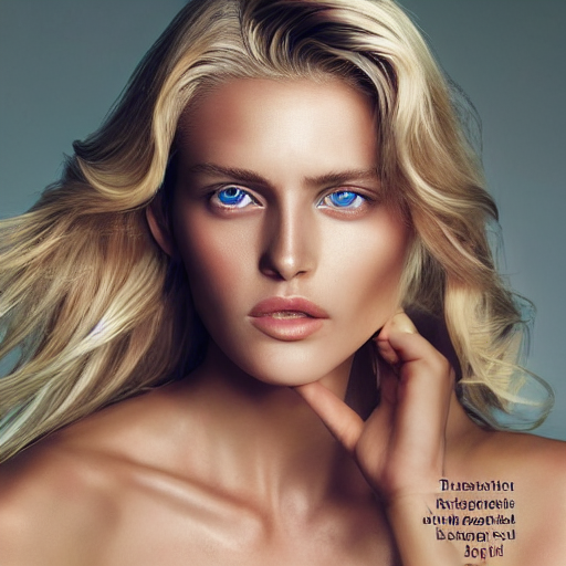 Stable Diffusion prompt: Masterful beautiful blonde Femal...