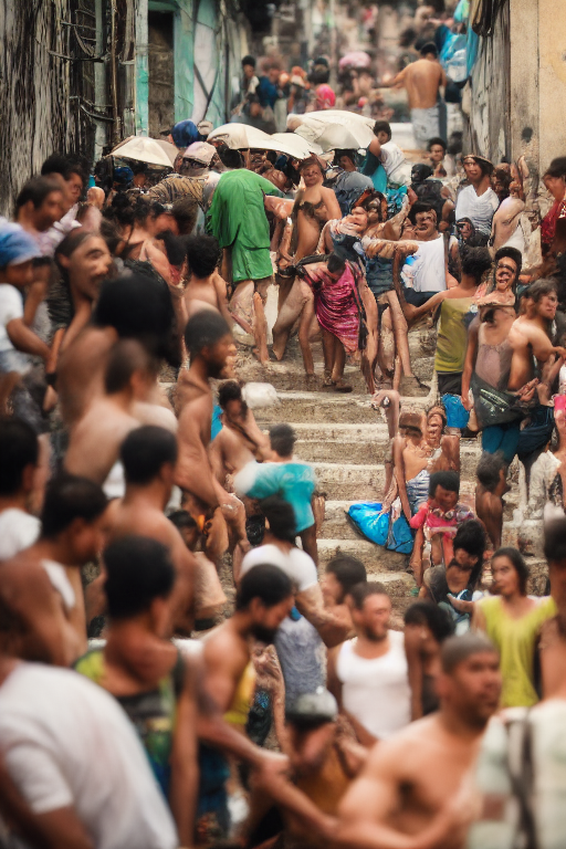 Stable Diffusion prompt: man is in a Portrait of a crowd ...
