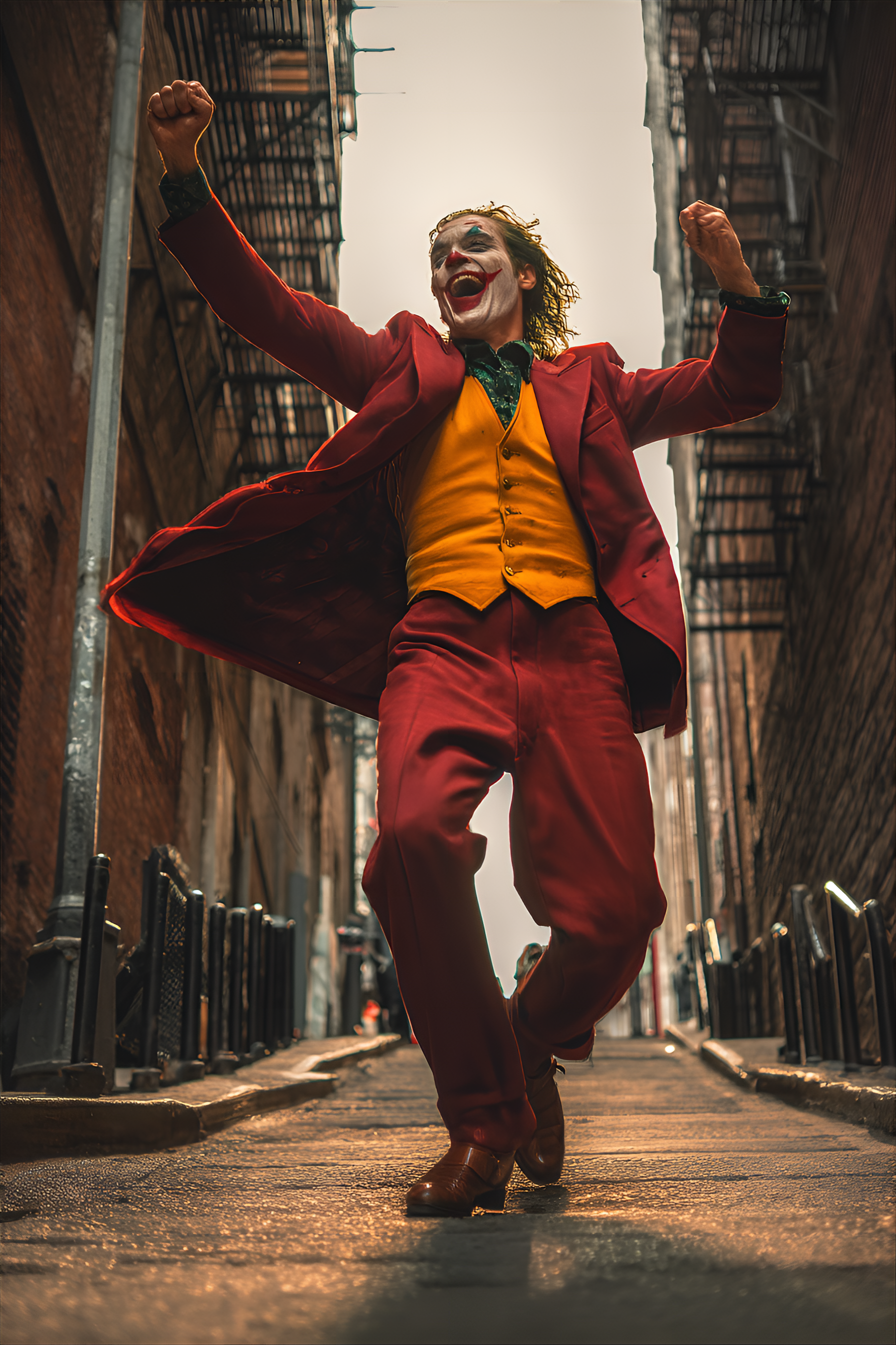 Midjourney prompt: dynamic, full shot of the Joker character, from t... - Midjourney