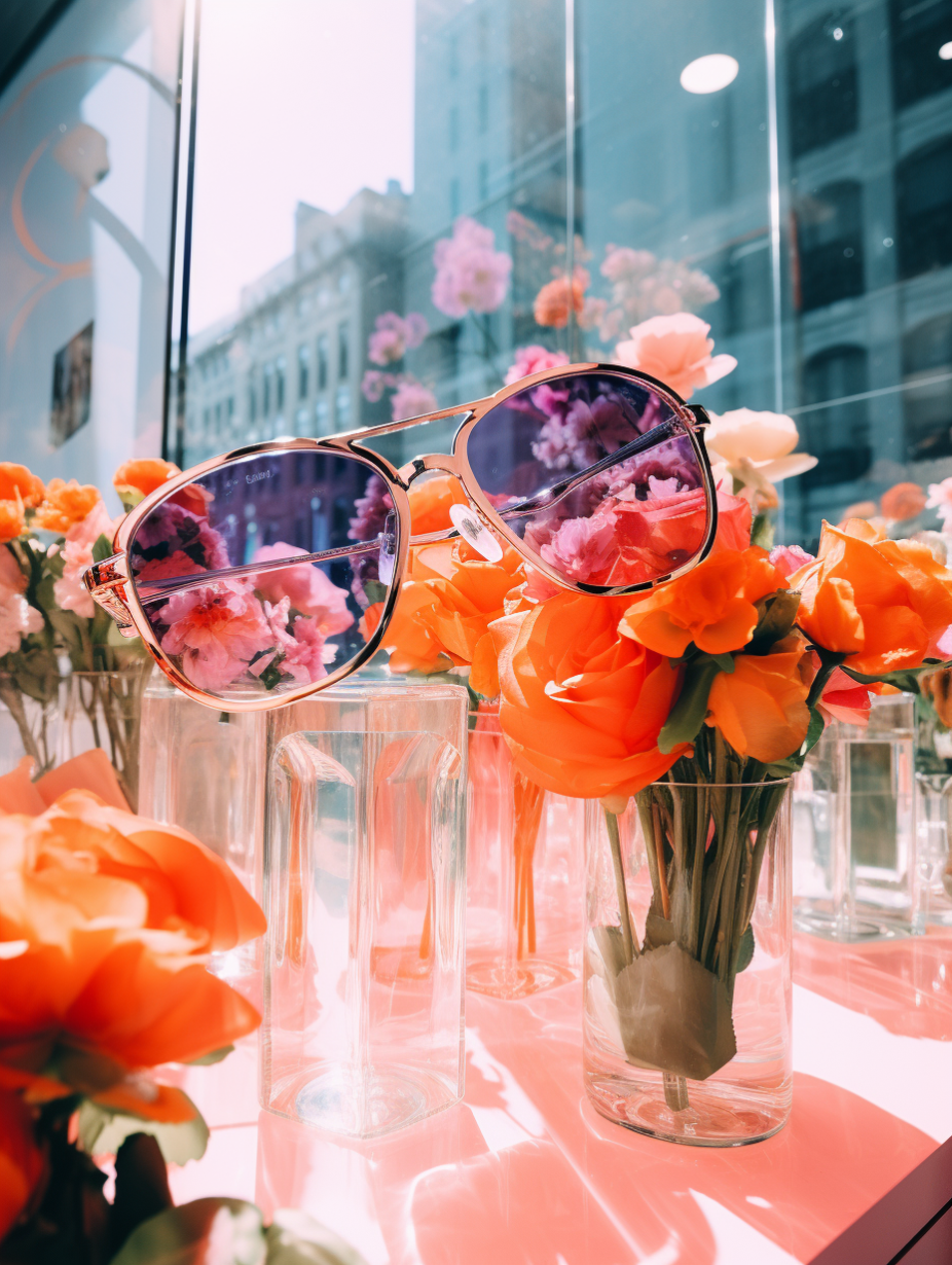 AI generated: Midjourney prompt: Kodak disposable photography of Dior boutique popu... (Midjourney - Fashion)