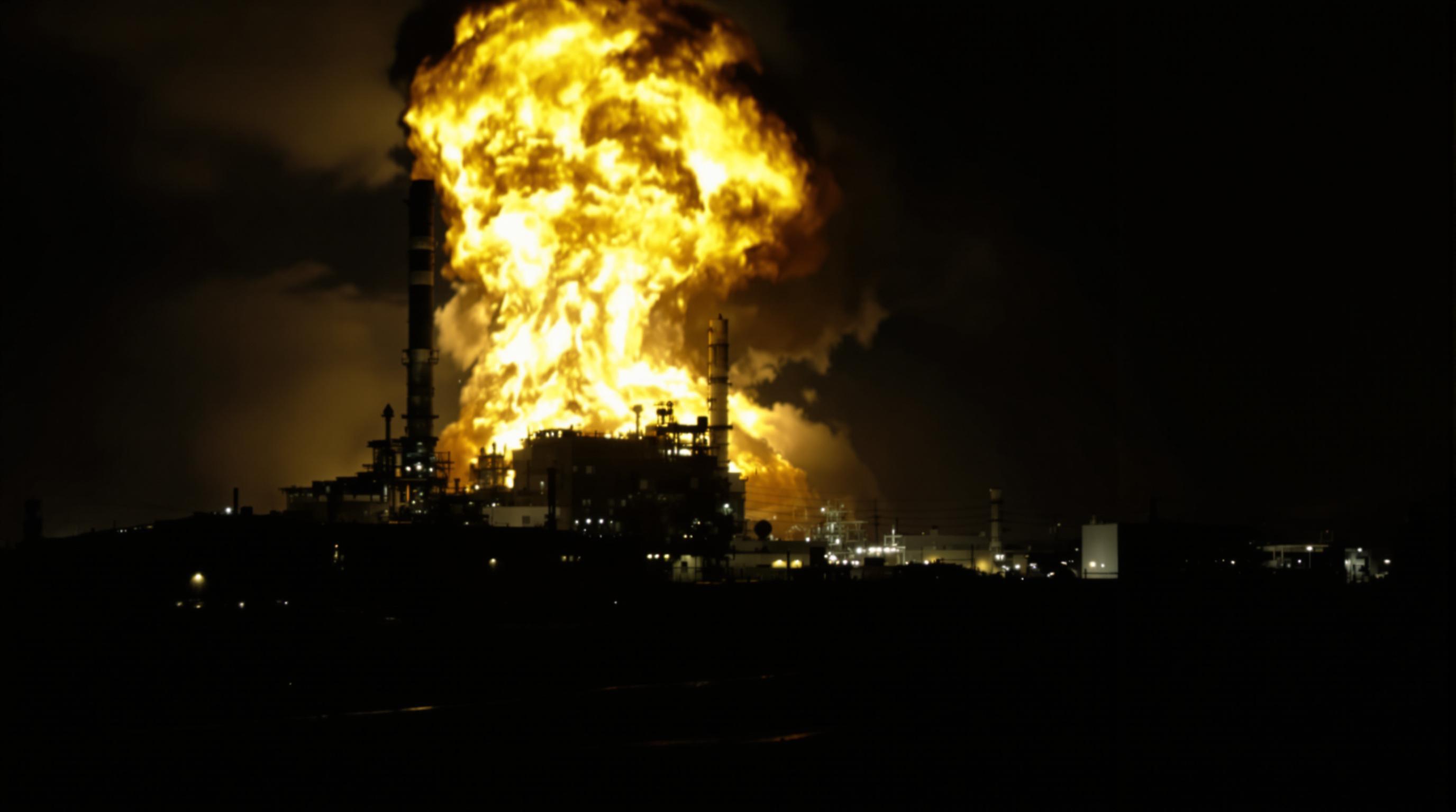 Reactor Exploding FLUX prompt: A dark, apocalyptic scene of Reactor 4 at th...