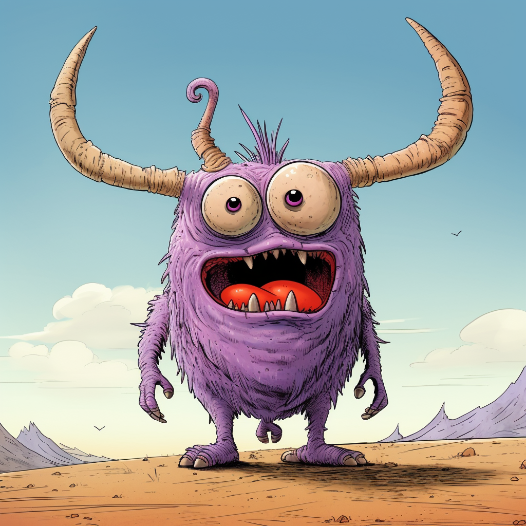 AI generated: Midjourney prompt: cartoon of a colorful creature, big eyes and big ... (Midjourney - Anime)
