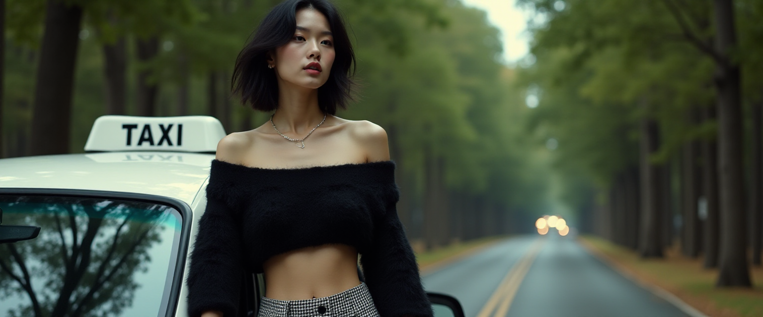 FLUX prompt: High Fashion, a photo of a slim, small breast, fla... - FLUX
