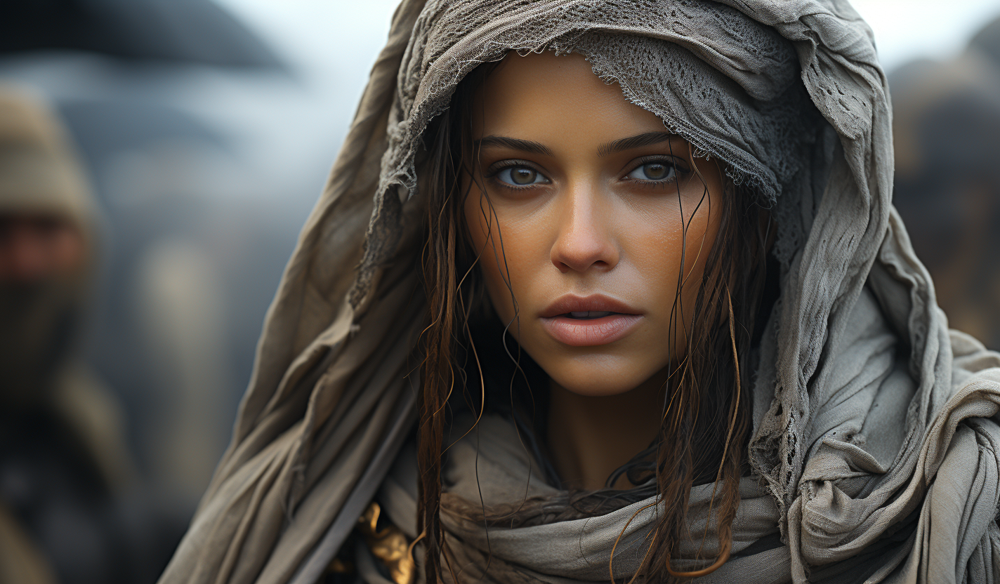 Midjourney prompt: the cgi sandstorm movie, in the style of beautiful... - Midjourney
