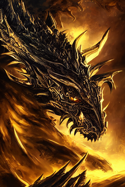 AI generated: Stable Diffusion prompt: high-resolution digital art of dragon fighter, det... (Stable Diffusion - Concept Art)